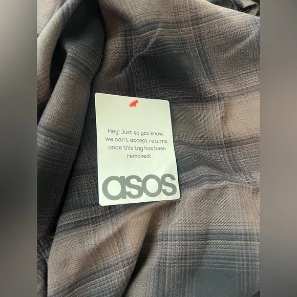 ASOS DESIGN oversized shirt with wide sleeves in plaid - Picture 5 of 9